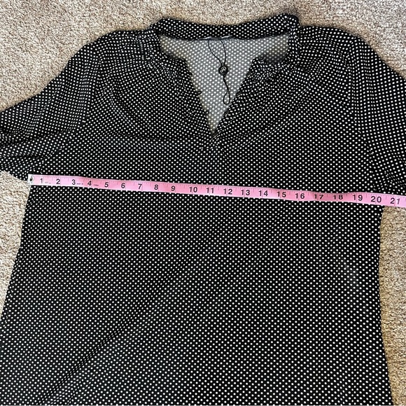 Adrianna Papell | Polka Dot Blouse - Picture 4 of 8